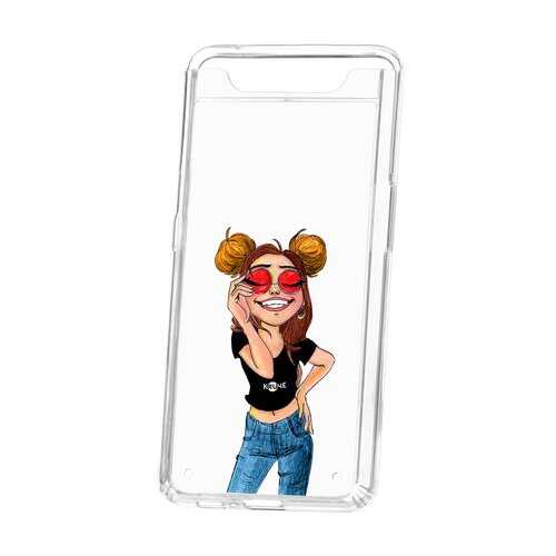 Чехол Samsung Galaxy A80 Kruche Print Smiling в МегаФон