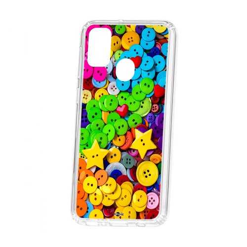 Чехол Samsung Galaxy M30S Kruche Print Пуговки в МегаФон