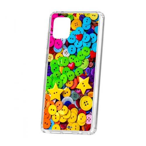 Чехол Samsung Galaxy Note 10 Lite Kruche Print Пуговки в МегаФон