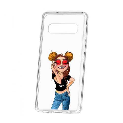 Чехол Samsung Galaxy S10 Kruche Print Smiling в МегаФон