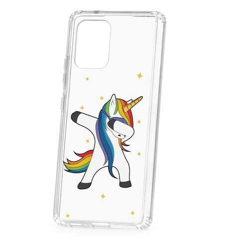 Чехол Samsung Galaxy S10 Lite Kruche Print Единорожка в МегаФон