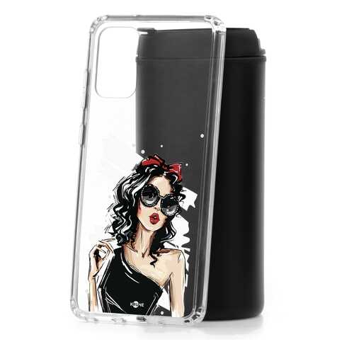 Чехол Samsung Galaxy S20 Plus Kruche Print Фэшн леди в МегаФон