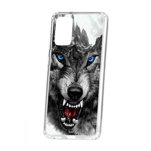 Чехол Samsung Galaxy S20 Plus Kruche Print Волк в МегаФон