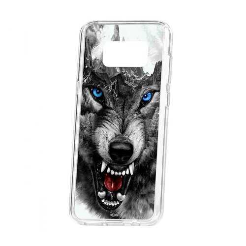 Чехол Samsung Galaxy S8 Plus Kruche Print Волк в МегаФон