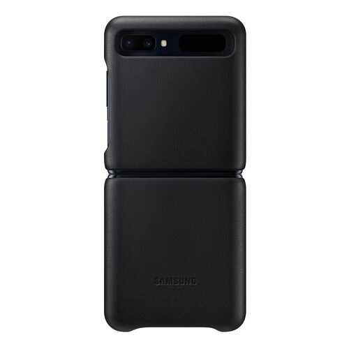 Чехол Samsung Leather Cover для Samsung Galaxy Z Flip Black в МегаФон