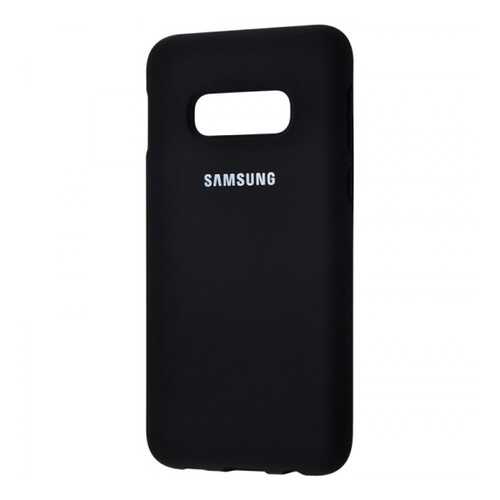 Чехол Silicone Cover для Samsung Galaxy S10 (full protective) Black в МегаФон