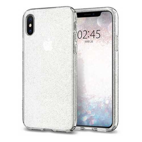 Чехол Spigen Liquid Crystal Glitter (063CS25111) для iPhone X/Xs (Crystal Quartz) в МегаФон