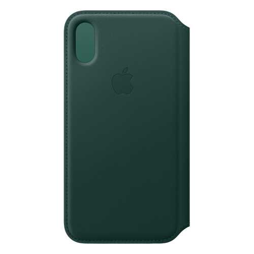 Кейс для iPhone Apple Folio XS кожаный зеленый MRWY2ZM/A в МегаФон