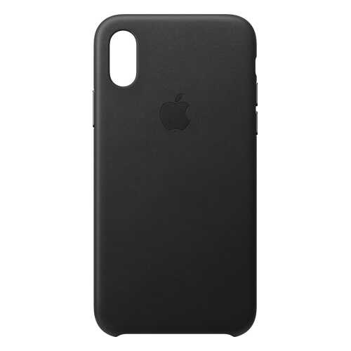 Кейс для iPhone Apple Leather XS кожаный черный MRWM2ZM/A в МегаФон