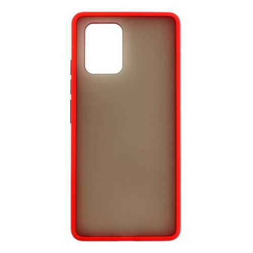 Накладка Zibelino Plastic Matte для Samsung Galaxy S10 Lite (оливковая окантовка) в МегаФон