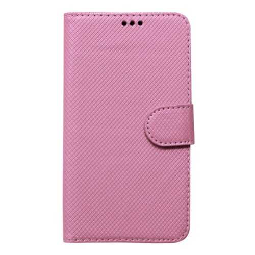 Универсальный кожаный чехол-книжка Texture (5.3-5.7) Pink в МегаФон