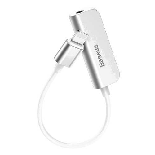 Адаптер Baseus Audio Converter Lightning Male to 3.5mm + Lightning L50 White в МегаФон
