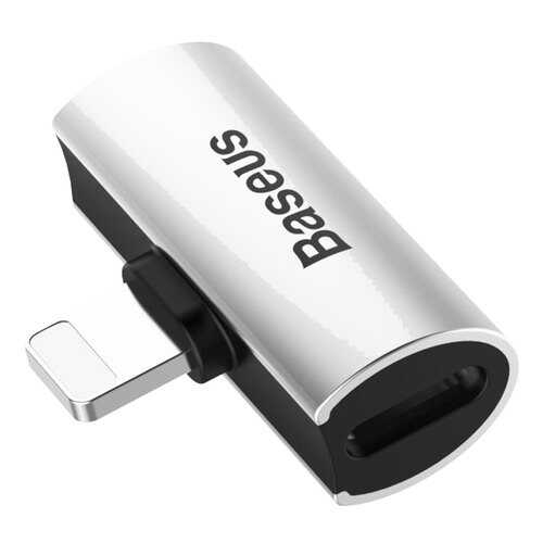 Аудио-переходник Baseus Audio Converter L46 Lightning Male to Dual Female Adapter Silver в МегаФон