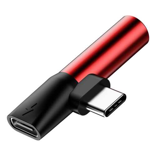 Аудио-переходник Baseus L41 Type-C (input) for Type-C Red в МегаФон