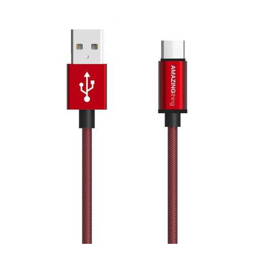 Кабель Amazingthing SupremeLink Ultimate Speed USB-Type-C Red 0.18m 3A в МегаФон