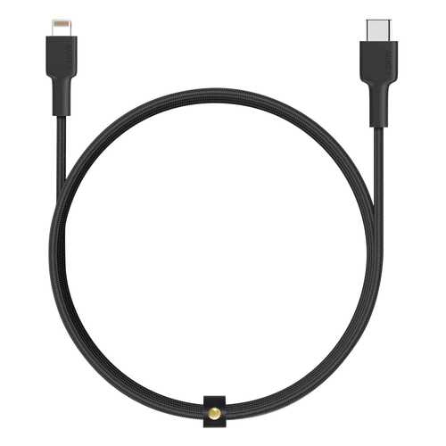 Кабель Aukey Braided Nylon USB-C to Lightning 2m Black (CB-CL2) в МегаФон