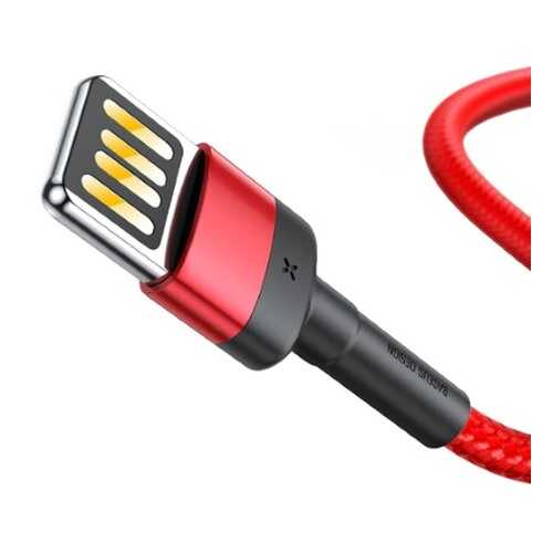 Кабель Baseus Cafule Cable Lightning 1m Red/Black/Red в МегаФон