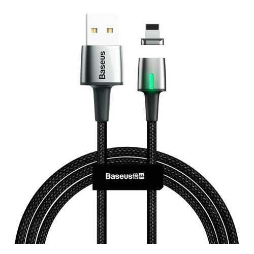 Кабель Baseus Zinc Magnetic Cable USB - Lightning 2м Black в МегаФон