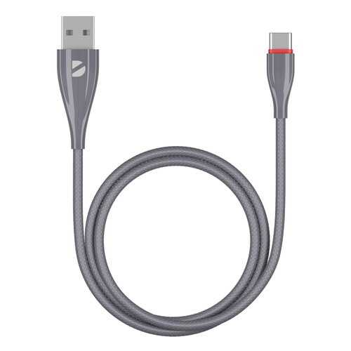 Кабель DEPPA Ceramic USB - USB-C, 1м, серый/72289 в МегаФон