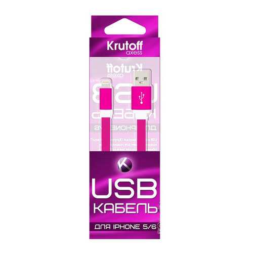 Кабель Krutoff Lightning 1м Pink в МегаФон