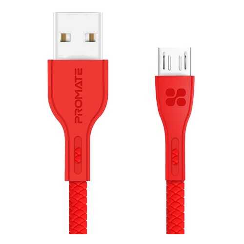 Кабель Promate PowerBeam-M micro-USB (1.2m) Red в МегаФон