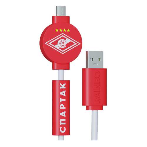 Кабель Rainbo Питон ФК Спартак microUSB 1м в МегаФон