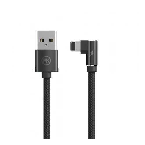 Кабель WK Yosi USB-iP Black 1m 2.4A в МегаФон