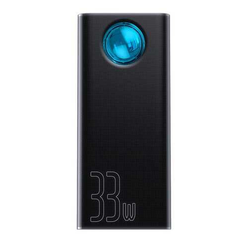 Внешний аккумулятор Baseus Amblight Quick Charger PD3.0+QC3.0 30000mAh Black (PPLG-01) в МегаФон
