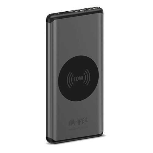 Внешний аккумулятор HIPER NANO X 10000 mAh серый, с беспроводной зарядкой в МегаФон