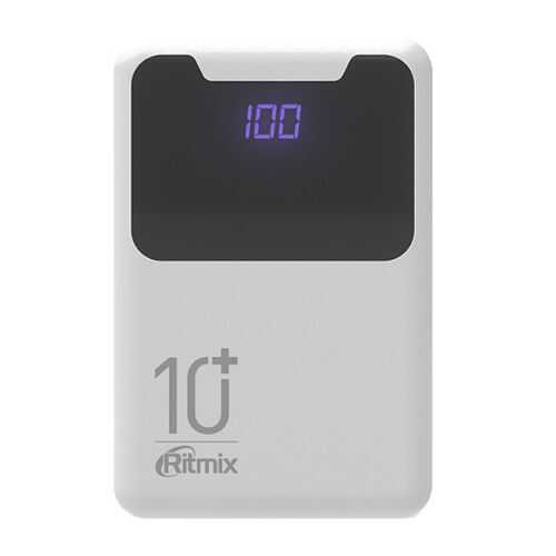 Внешний аккумулятор Ritmix RPB-10005 1\0000 мА-ч 2USB 2,1 А White в МегаФон