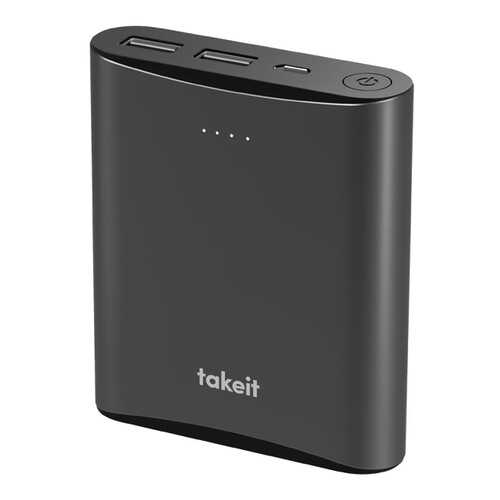 Внешний аккумулятор Takeit Steel 10400 мА/ч (TKTPBSTEEL10400GREY) Grey в МегаФон