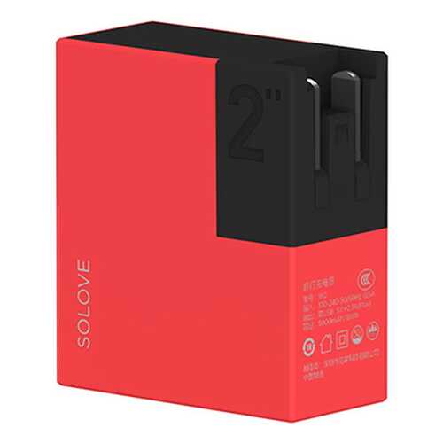 Внешний аккумулятор Xiaomi SOLOVE 5000 mAh Red в МегаФон