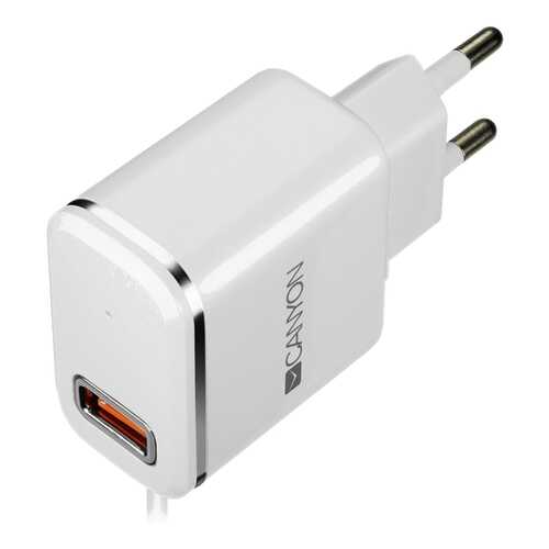 Сетевое зарядное устройство Canyon 1 USB/Lightning 2,1A White в МегаФон