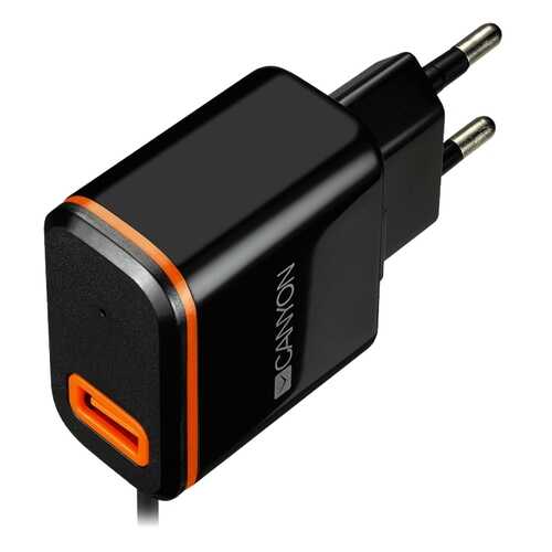 Сетевое зарядное устройство Canyon 1 USB/USB Type-C 2,1A Black в МегаФон