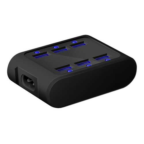 Сетевое зарядное устройство iconBIT FTB SIX FT-0006C 6 USB 4,2A Black в МегаФон