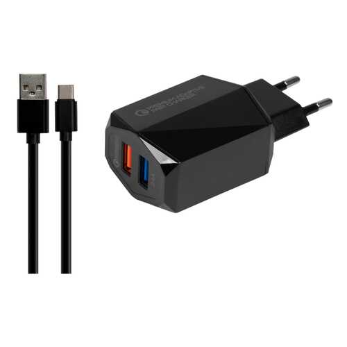 Сетевое зарядное устройство Jet.A UC-S23 2 USB 2,4A Black в МегаФон