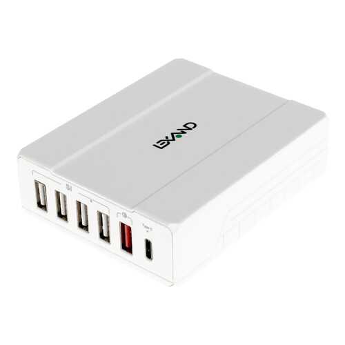 Сетевое зарядное устройство LEXAND LP-6Q 5 USB/USB Type-C 3A White в МегаФон