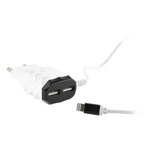 Сетевое зарядное устройство Red Line 2 USB+8pin для Apple , 2.1A, Black в МегаФон