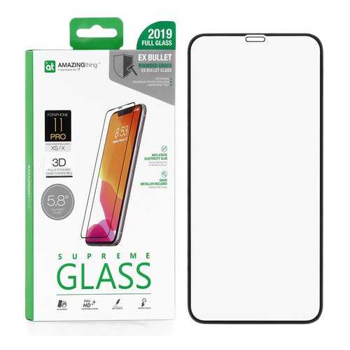 Защитное стекло AMAZINGthing SupremeGlass Extra Hard 3D Black 0.3mm для Apple iPhone X в МегаФон