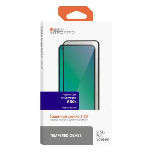 Защитное стекло InterStep FSC для Galaxy A30s Black в МегаФон