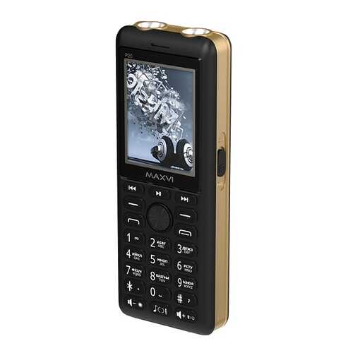 Мобильные телефоны Maxvi P20 (3 SIM) Black/Gold в МегаФон