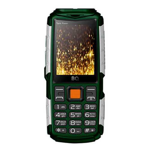 Мобильный телефон BQ 2430 Tank Power Green/Silver в МегаФон
