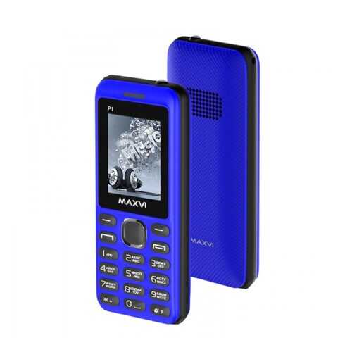 Мобильный телефон Maxvi P1 (2 SIM) Blue/Black в МегаФон