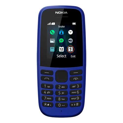 Мобильный телефон Nokia 105SS ТА-1203 Blue в МегаФон