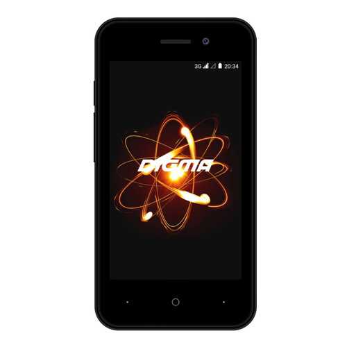 Смартфон Digma Linx Atom 3G 4Gb Black в МегаФон