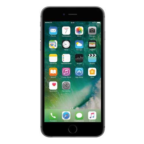 Смартфон Apple iPhone 6S Plus 128 Gb Space Gray (FKUD2RU/A) восстановленный в МегаФон